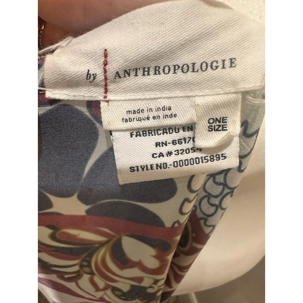 Anthropologie Cocoon Kimono Wrap Chiffon Shawl OS Floral Boho Hippie Lightweight